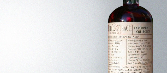 Buffalo Trace Experimental Collection Fire Pot Barrel Aged