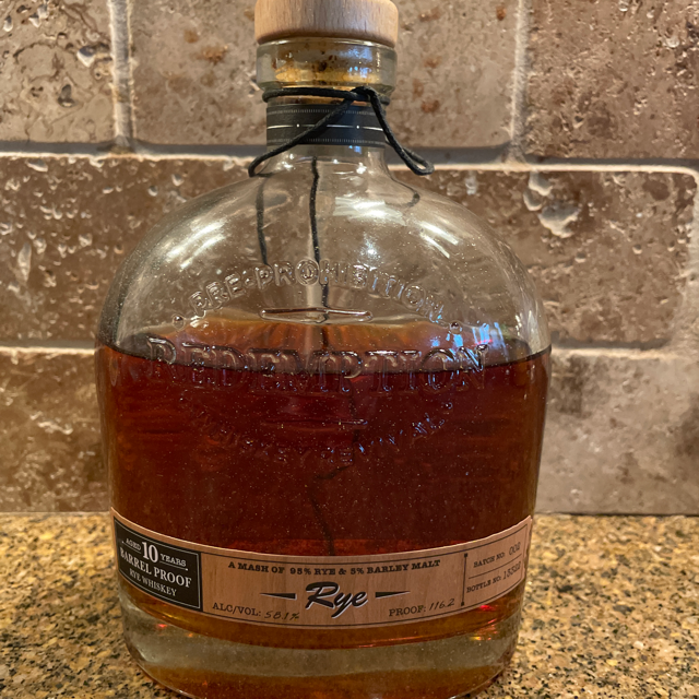 REDEMPTION RYE BARREL PROOF 10 YEAR (2021 BATCH 2)