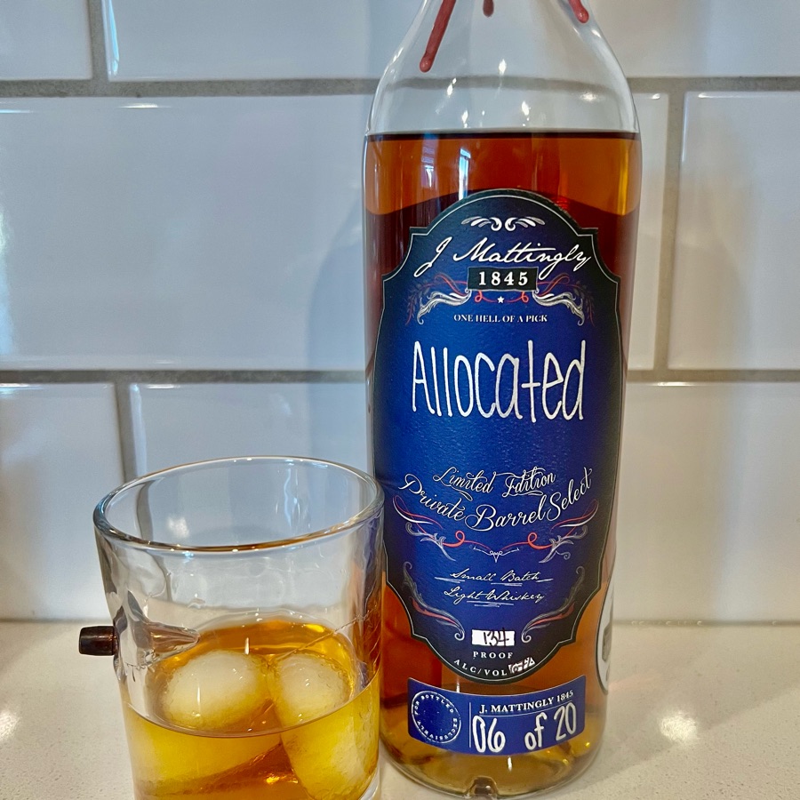 J. Mattingly 1845 Private Barrel Select Light Whiskey "Allocated"