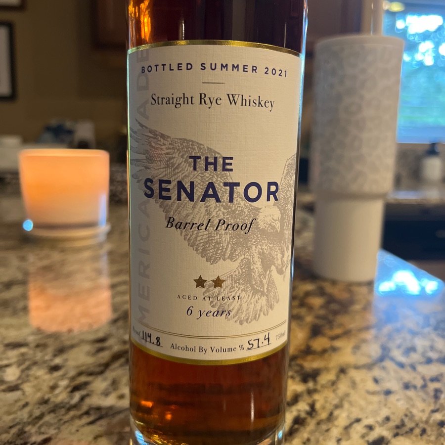 The Senator Straight Rye Whiskey