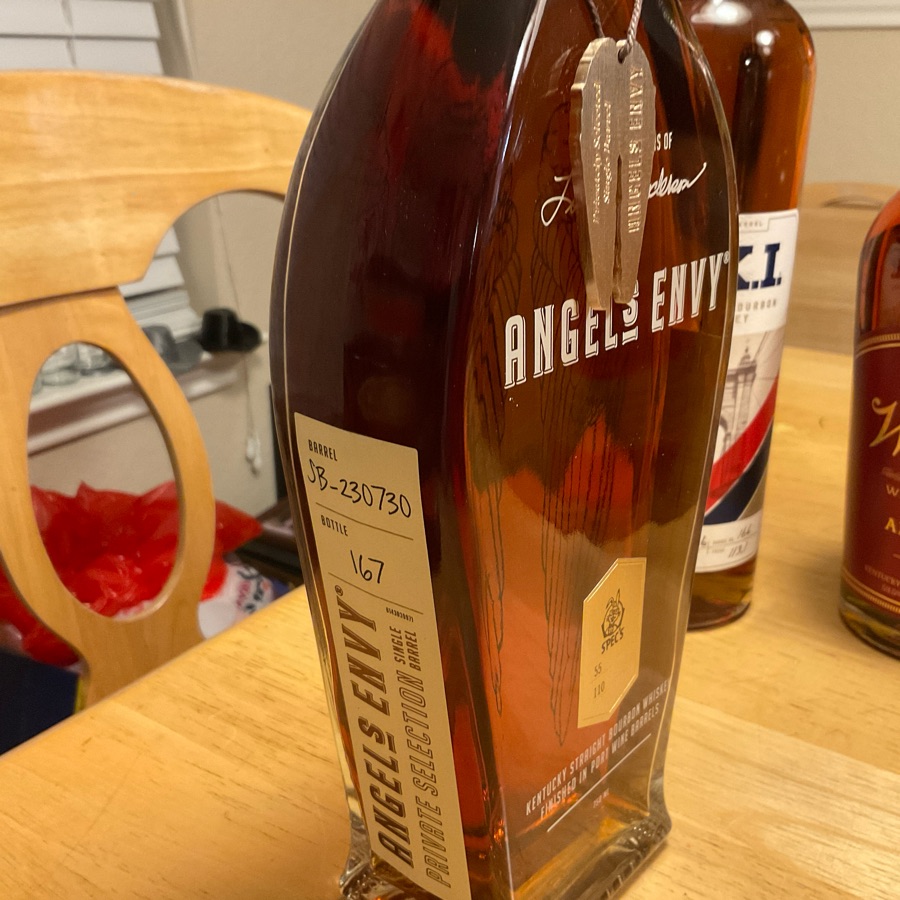 Angel's Envy Kentucky Straight Bourbon Whiskey Finished In Port Wine Barrels Private Selection SB-230730 (Spec's)
