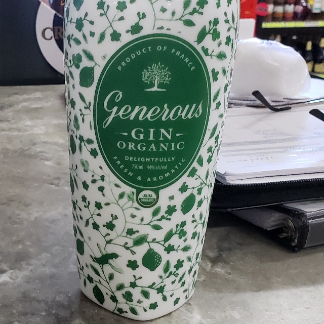 Generous Organic French Gin 88°