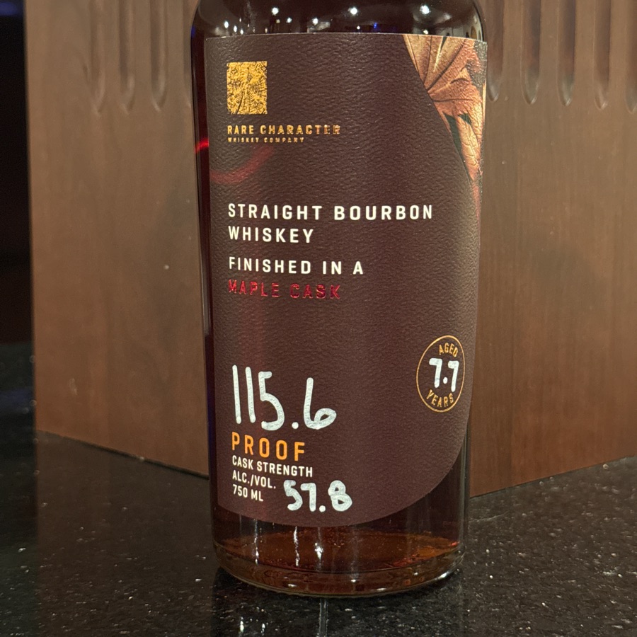 Rare Character Straight Bourbon Whiskey Finished in a Maple Cask