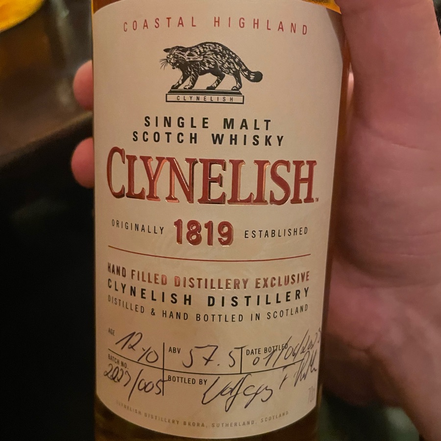 Clynelish 12 year Hand filled (2027/005)