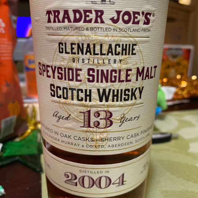 GlenAllachie 2004 13 Year Single Malt (Trader Joe's)