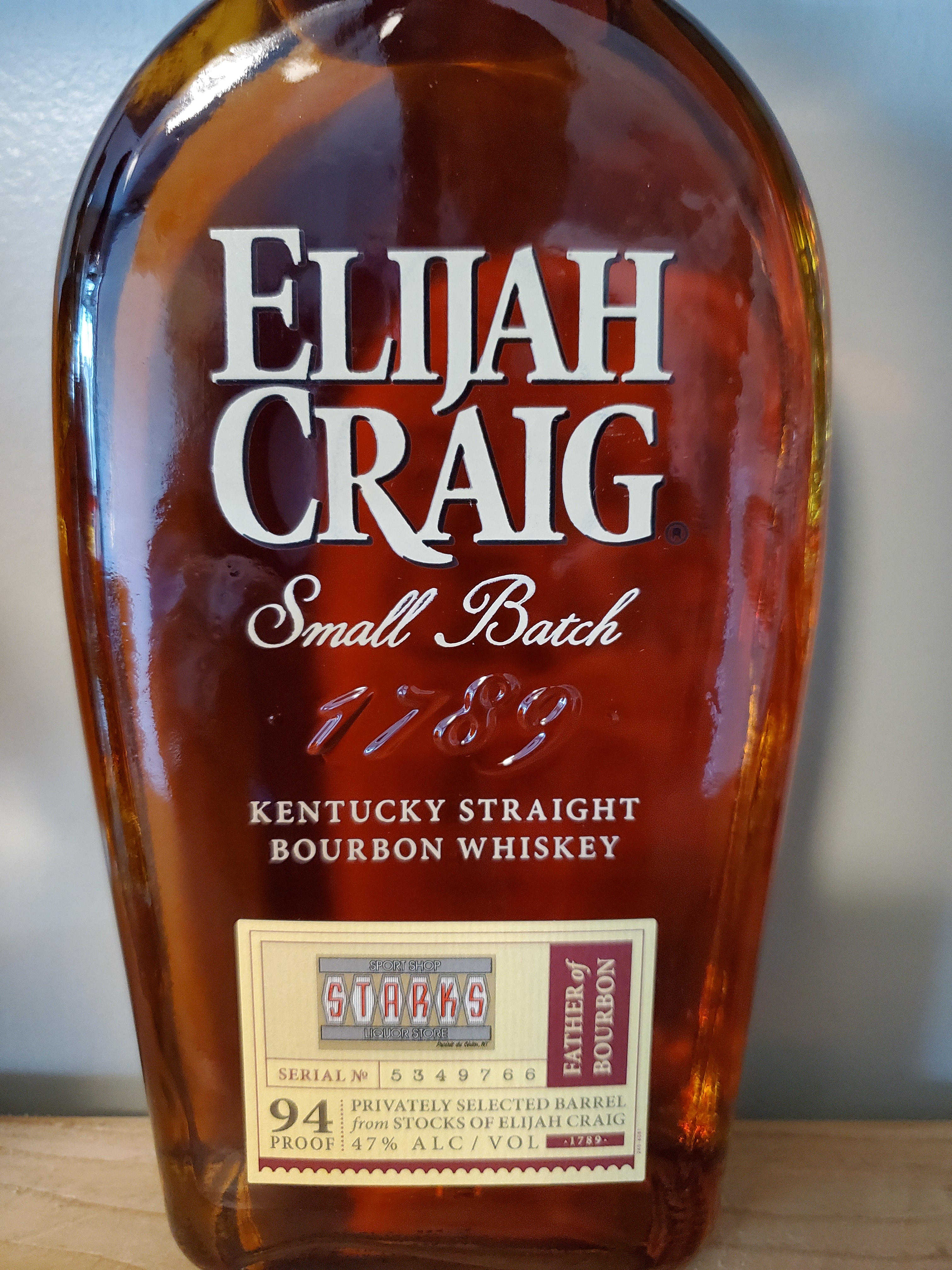 Elijah Craig Small Batch Barrel Pick (Starks)