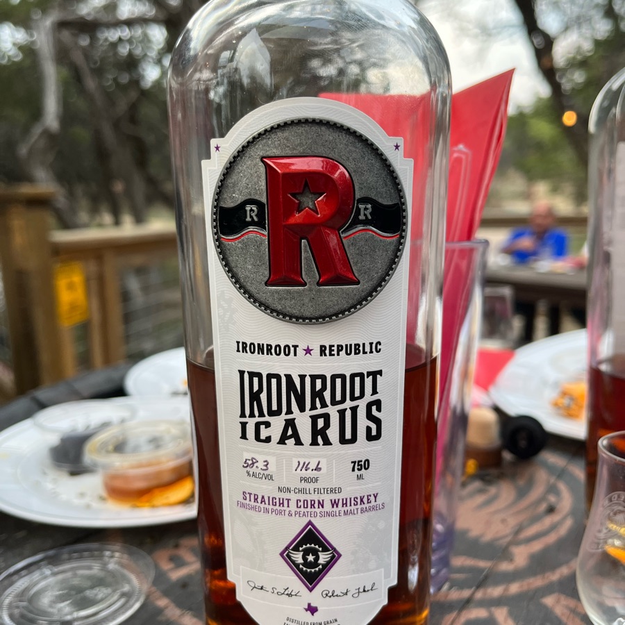 Ironroot Icarus Straight Texas Corn Whiskey