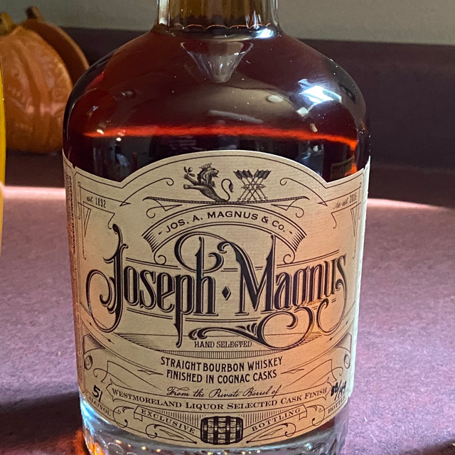 Joseph Magnus Single Barrel: Straight Bourbon Whiskey Finished in Cognac Casks