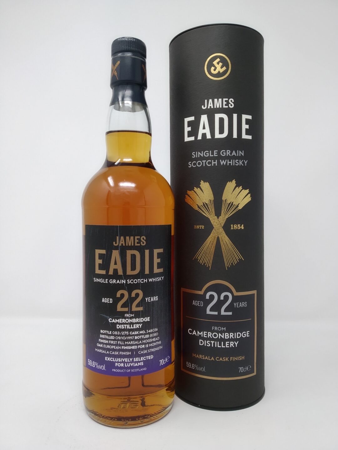 Cameron Brig 22 year old single grain (James Eadie)