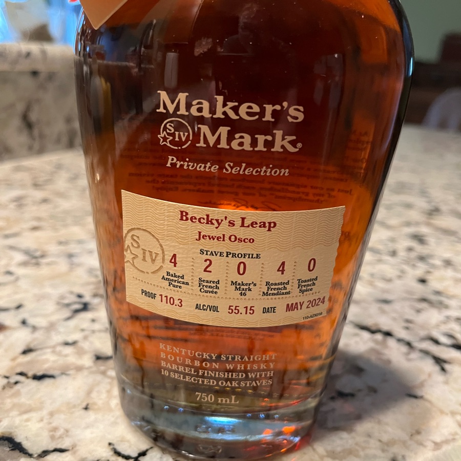 Maker's Mark Private Selection - Becky's Leap - Jewel Osco
