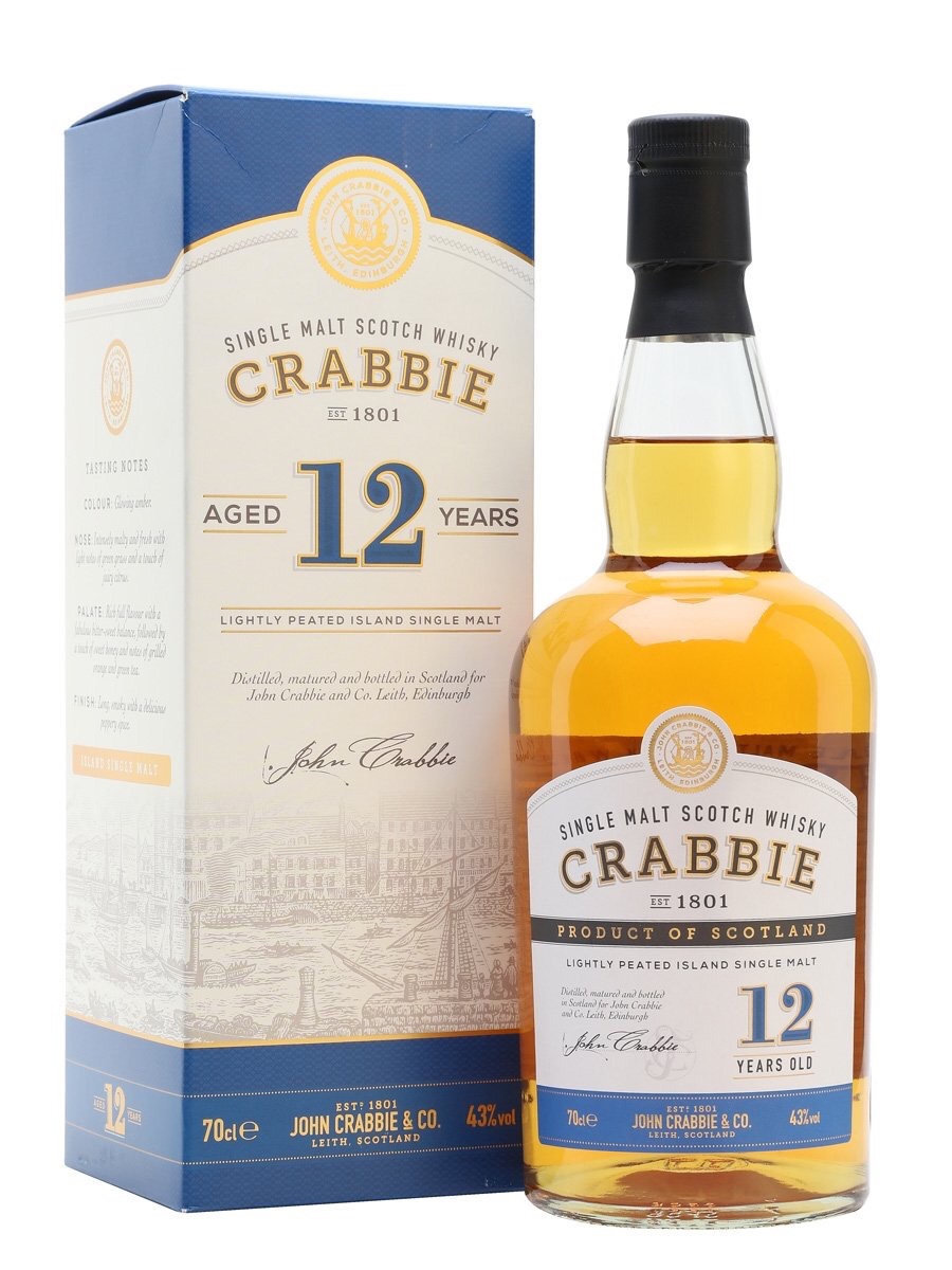 Crabbie 12 Year Lightly Peated Island Single Malt