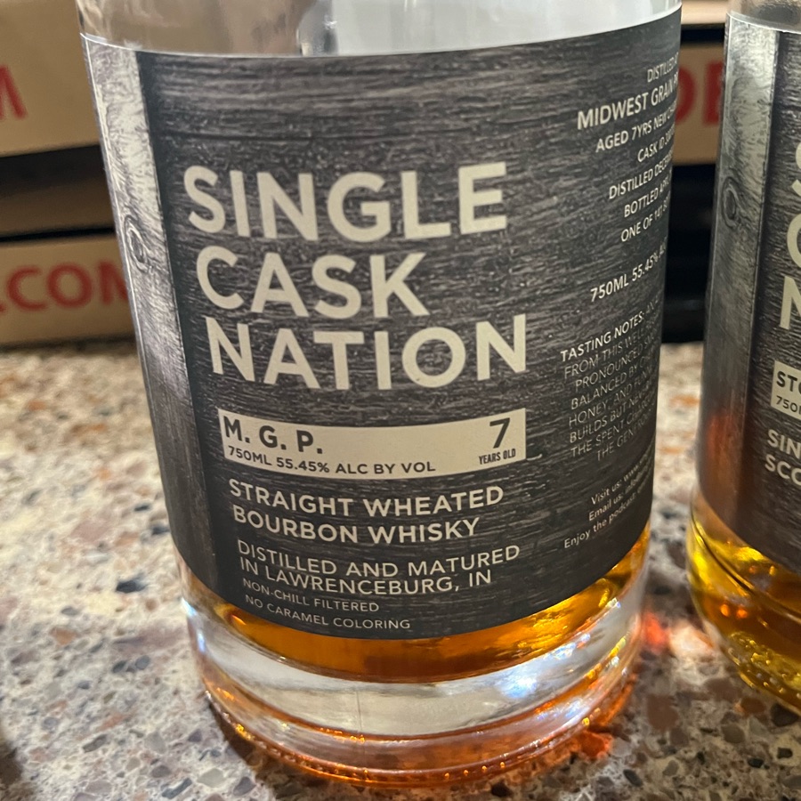 Single Cask Nation MGP 7 Years Wheated Bourbon