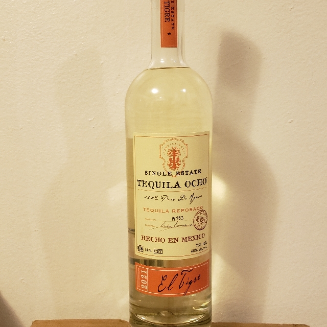Tequila Ocho Reposado El Tigre 2021