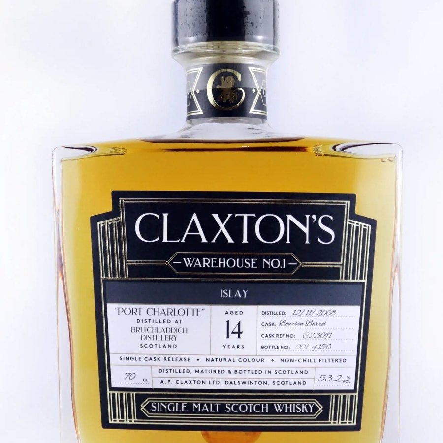 Claxton's Warehouse 1, Port Charlotte 14 yo bourbon cask
