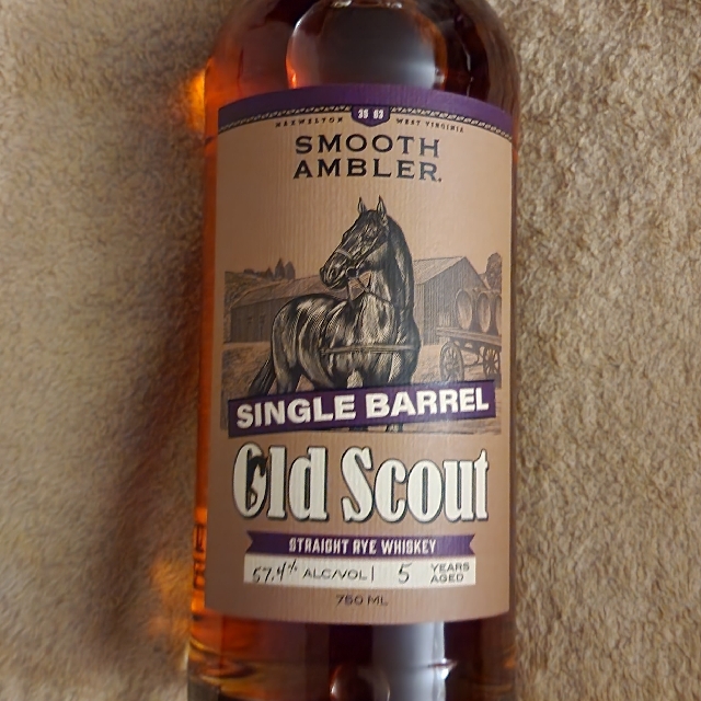 SMOOTH AMBLER SINGLE BARREL OLD SCOUT RYE BOTTLED 31754