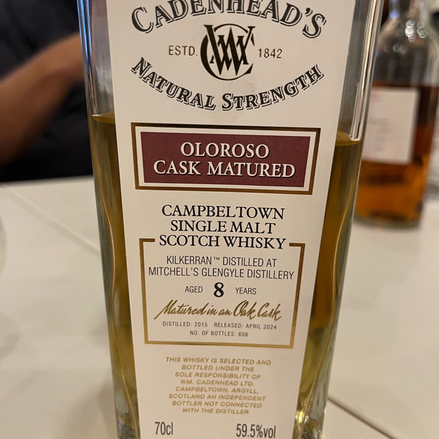 Kilkerran 8 Yr Oloroso Cask Matured (Cadenhead's)