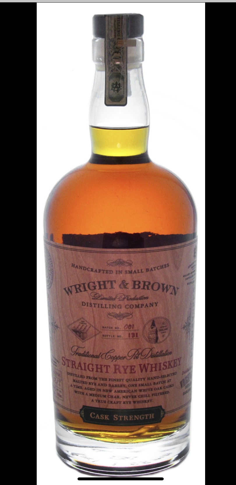 Wright and Brown Cask Strength Rye