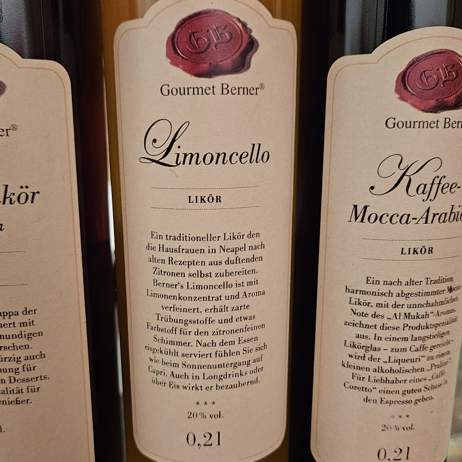 Gourmet Berner Limoncello