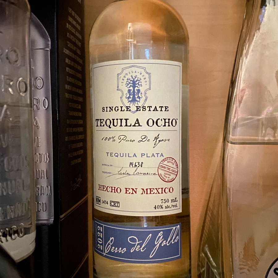Tequila Ocho Plata Cerro del Gallo 2022
