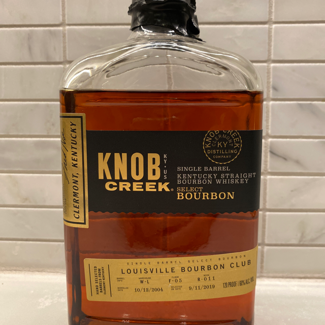 Knob Creek Single Barrel Select Bourbon (Louisville Bourbon Club)