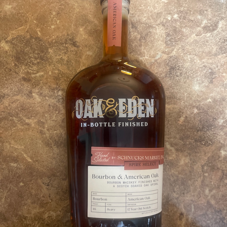 Oak & Eden Spire Select Bourbon Whiskey - Bourbon & American Oak / 12-Year Scotch Infused (Selected by Schnuck's Market)