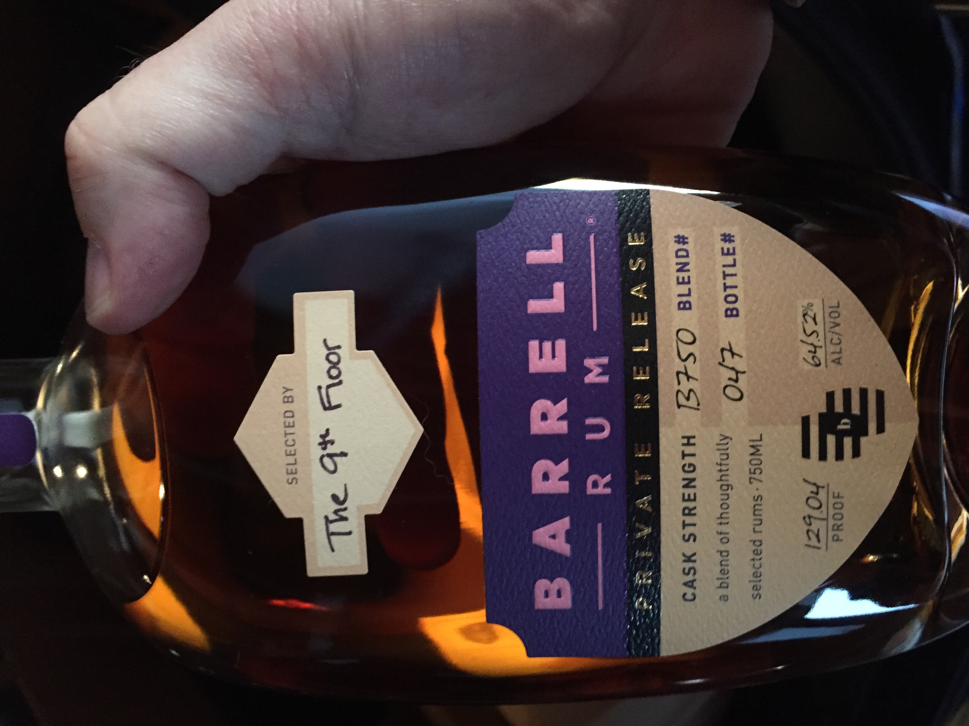 Barrell Rum Private Release Blend B750 (The 9th Floor)