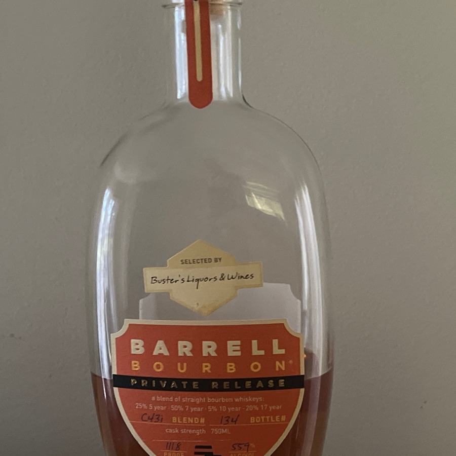 Barrell Bourbon Private Release (Buster's Liquor & Wines Store Pick) (Blend#C43i)