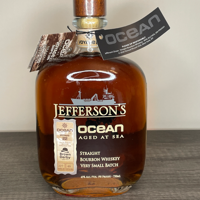 Jefferson's Single Barrel Ocean Aged at Sea Voyage 22 (Brown Derby)