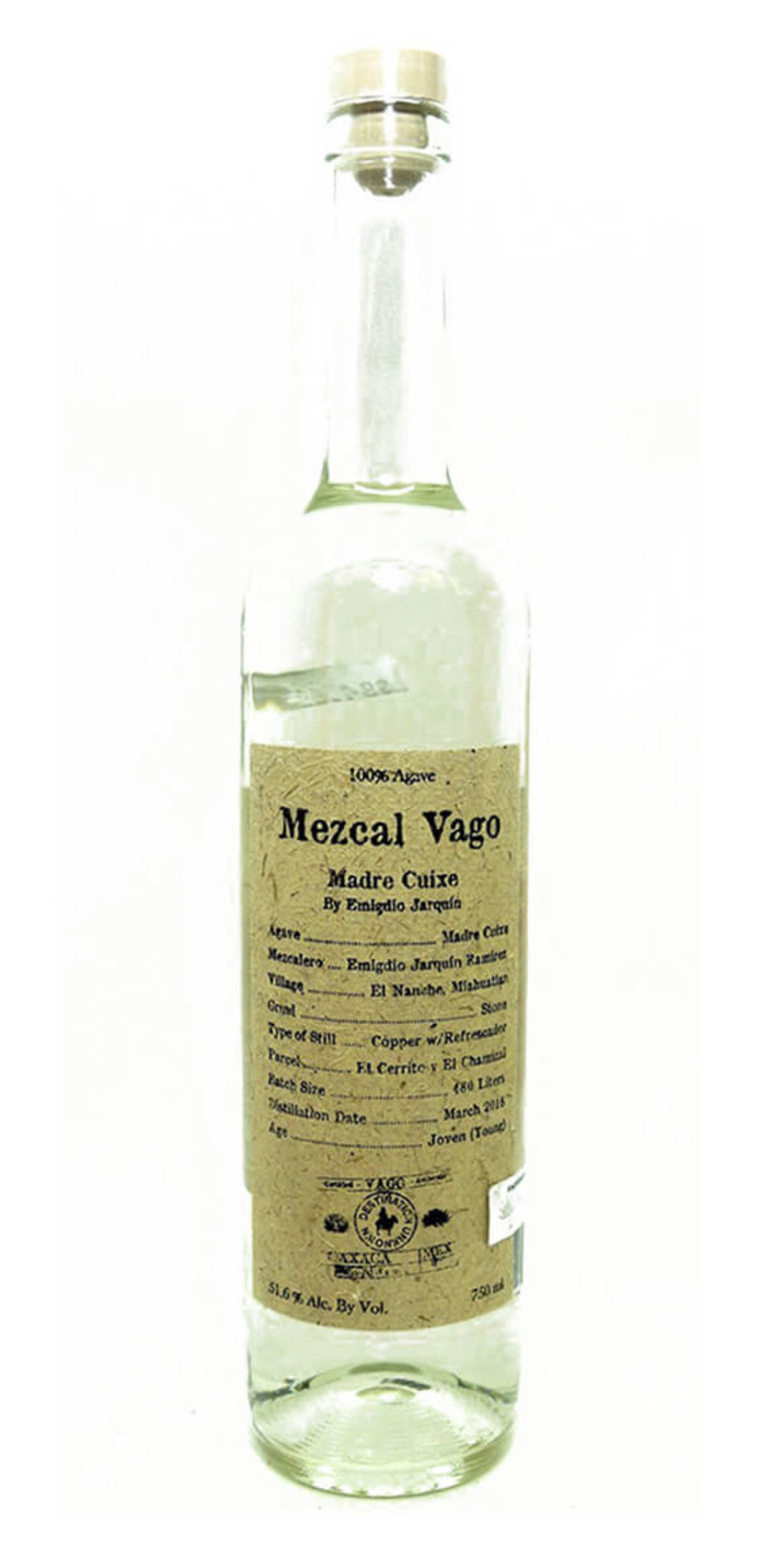 Mezcal Vago Madre Cuixe by Emigdio Jarquín