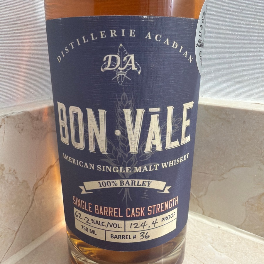 Bon Vale american single malt 100% barley single barrel