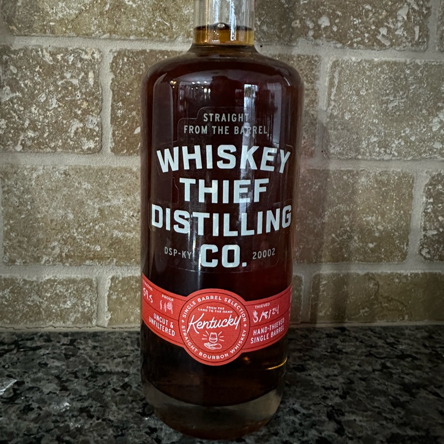 Whiskey Thief Single Barrel Bourbon (72/18/10 Mash Bill)