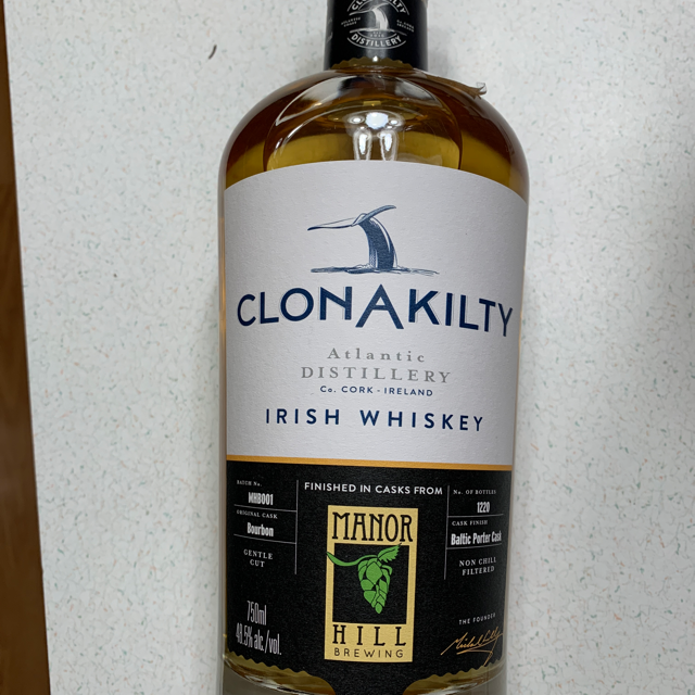 Clonakilty Manor Hall Baltic Porter Cask Finish