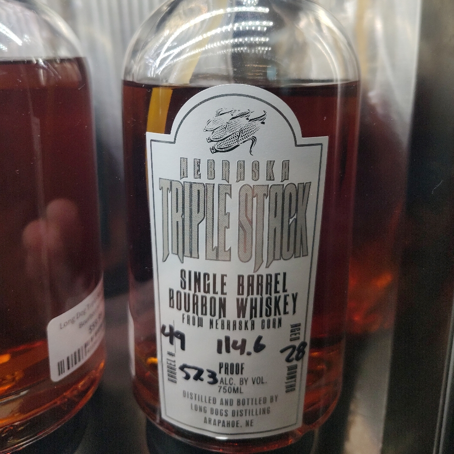 Nebraska Triple Stack single bourbon whiskey 
l