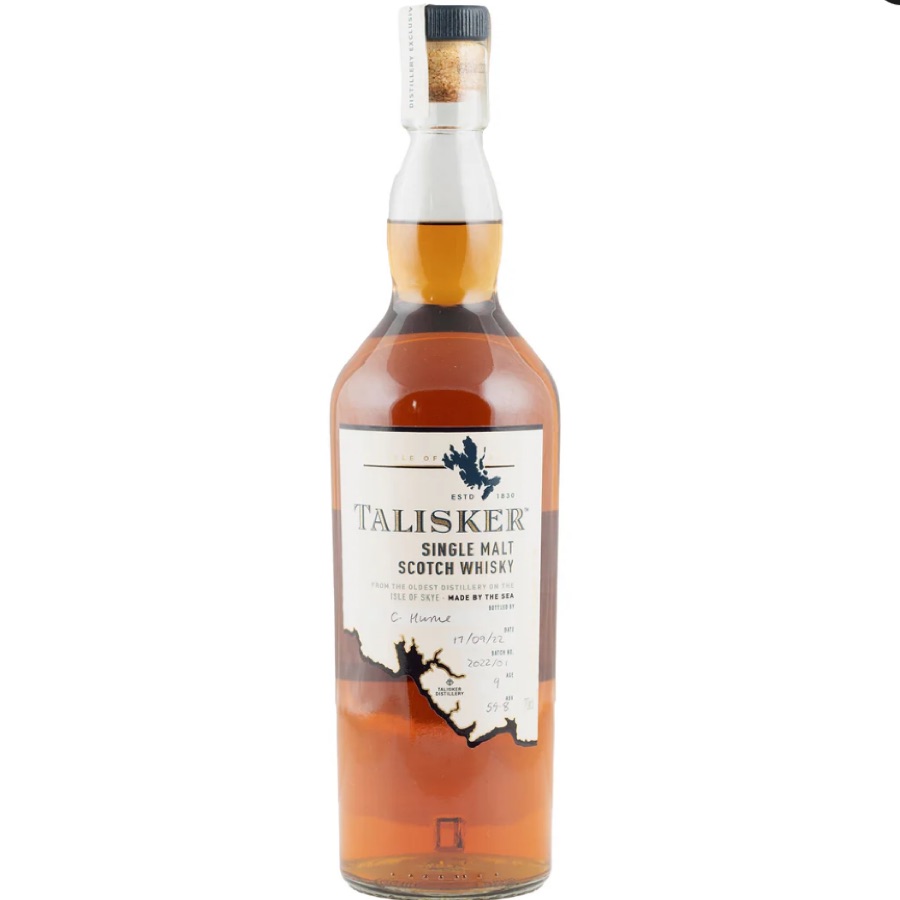 Talisker 9 Year, Distillery Bottle Your Own, Rejuvinated Wine Cask
