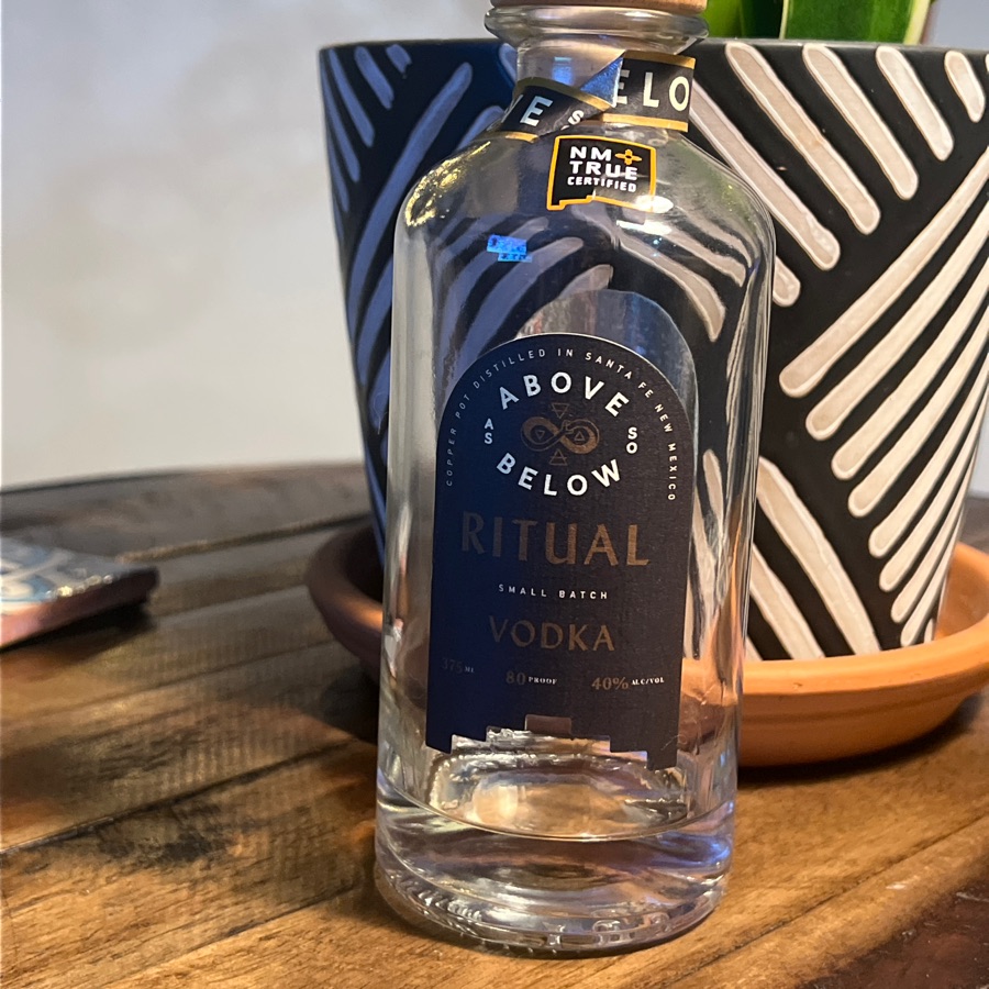 As Above So Below Ritual vodka