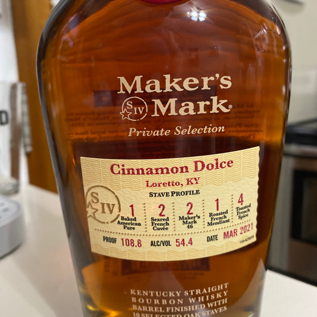 Maker's Mark Private Selection Cinnamon Dolce, Loretta, KY