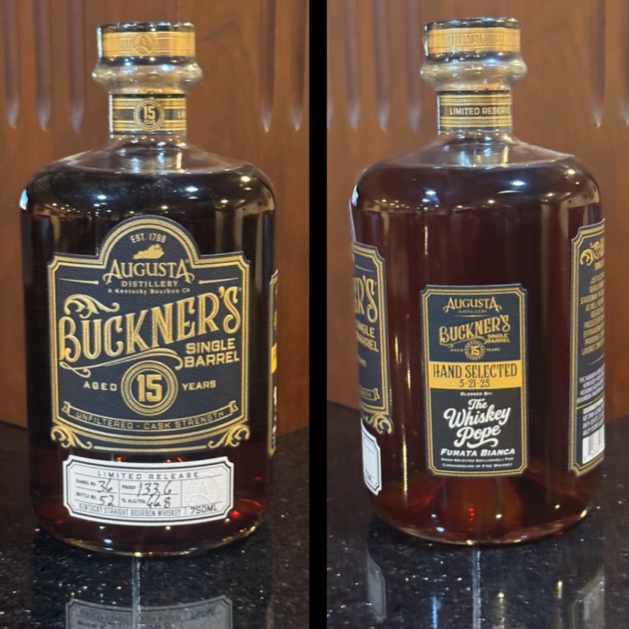 Buckner's 15 Year Single Barrel No. 36 (The Whiskey Pope - Fumata Bianca)