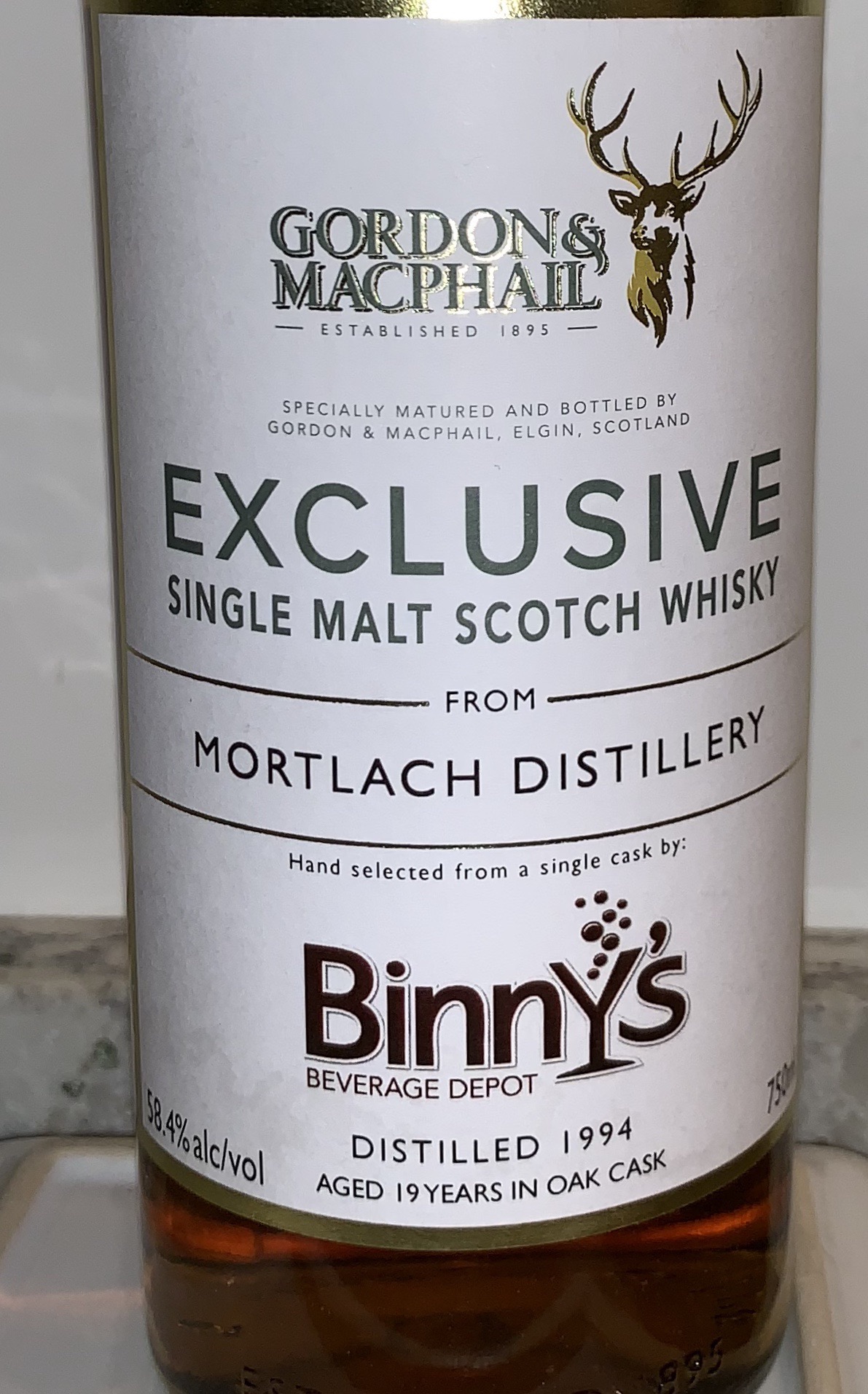 Mortlach 1994 19 Year (Gordon & Macphail) Binny's Exclusive