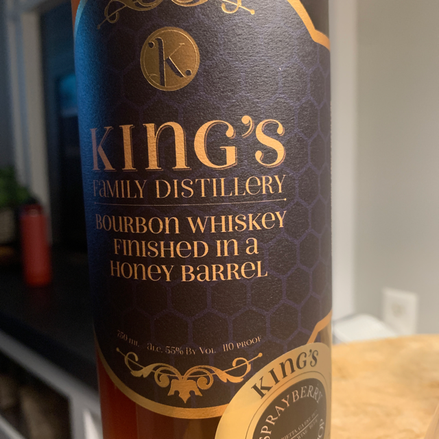 King's Family Bourbon Finished in a Honey Barrel (Sprayberry Bottle Shop - The Bin Cartel "Honey Barrel")
