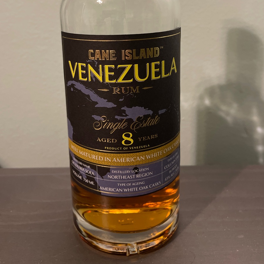 Cane Island Venezuela Single Estate 8 Year Rum