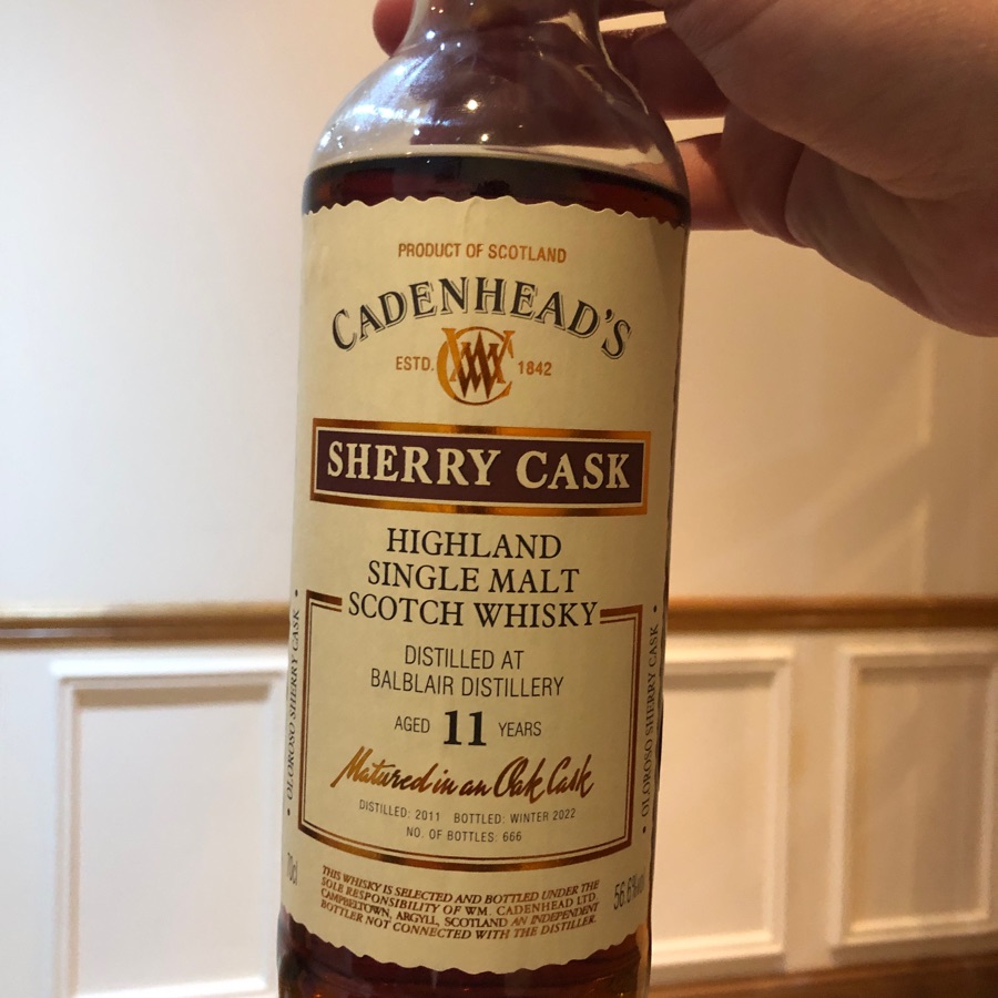 Cadenhead Balblair 11 year old