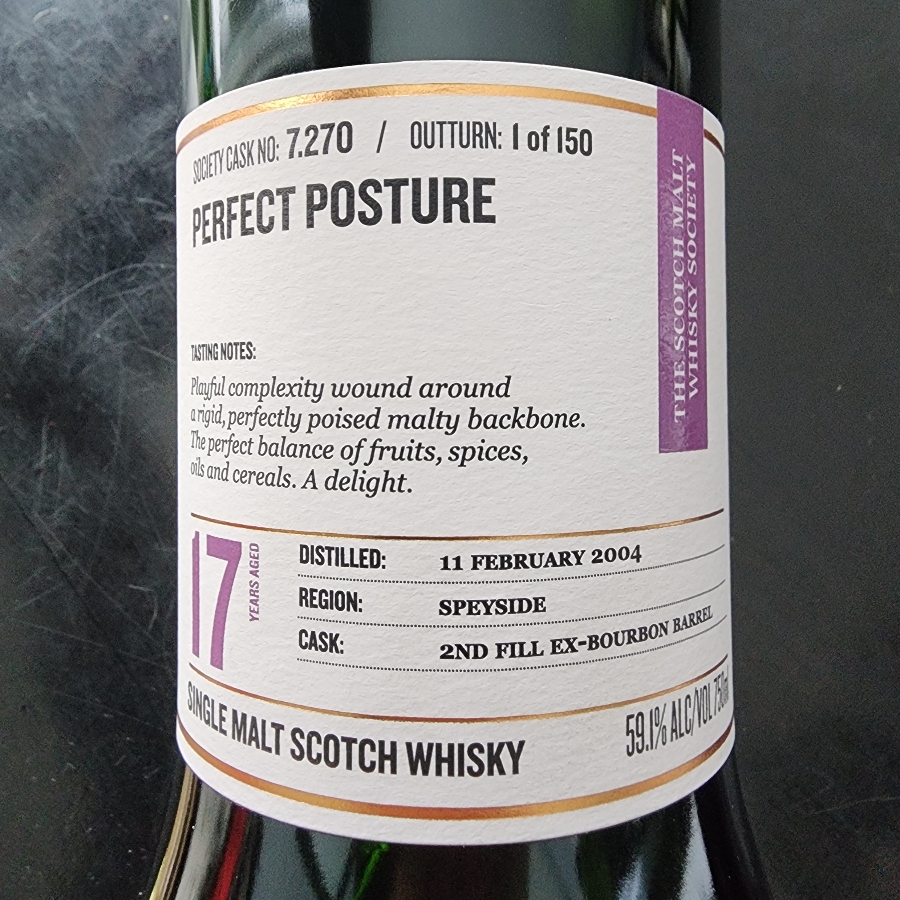 SMWS 7.270 Perfect Posture