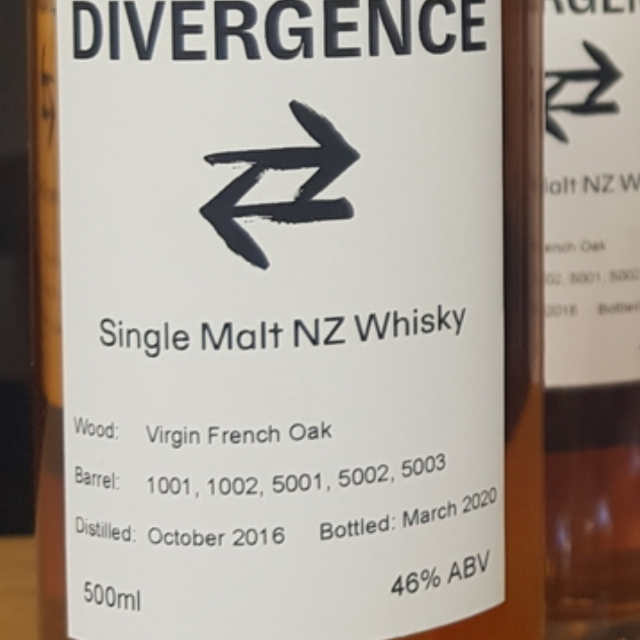 Divergence NZ Single Malt Virgin French Oak