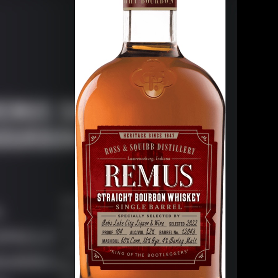 Remus Single Barrel Straight Bourbon (2023 Release)