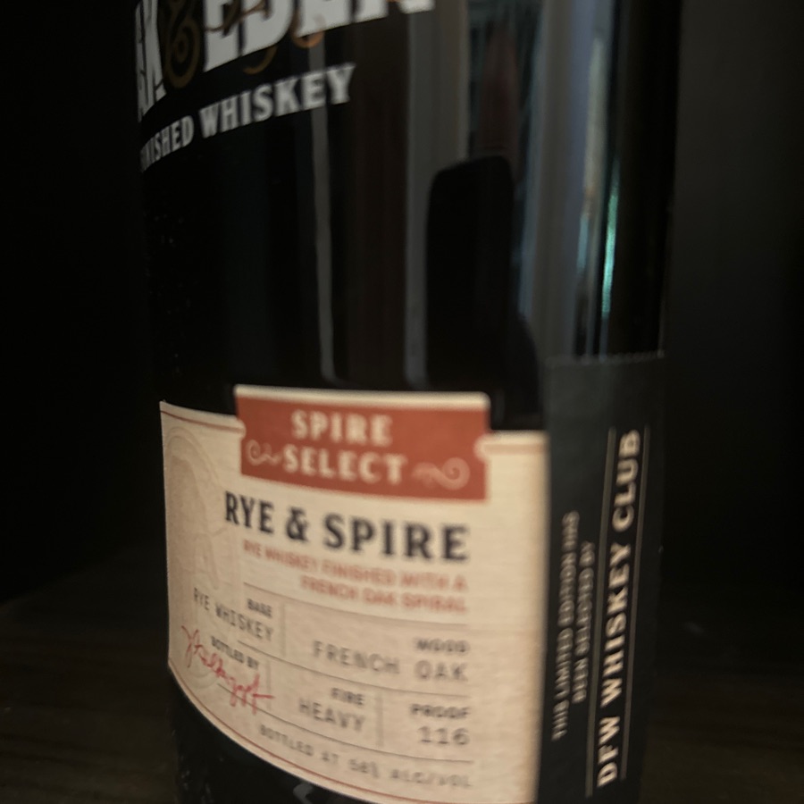 oak & Eden spire select rye spire