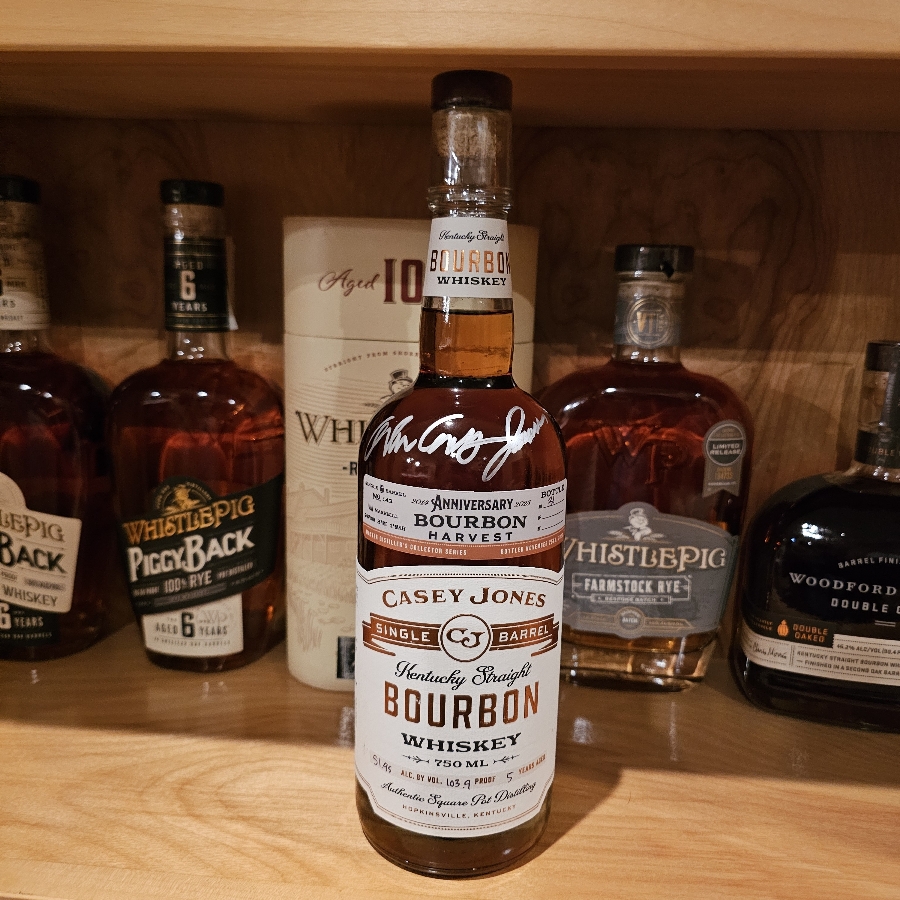 Casey Jones Single Barrell Anniversary Bourbon Harvest