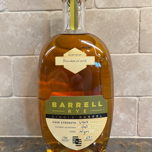 Barrell Rye Single Barrel Cask Strength V947