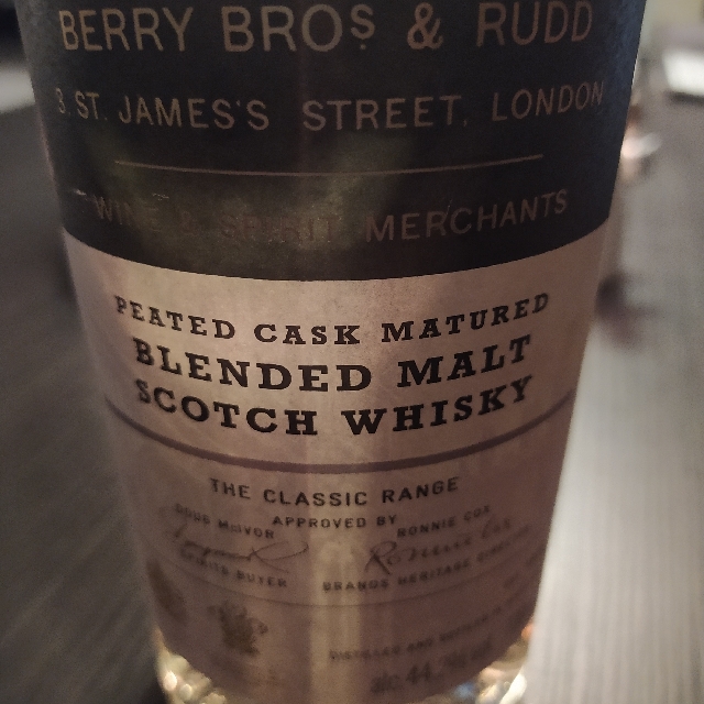 Berry Bros. & Rudd Classic Blended Malt Peated Cask Matured