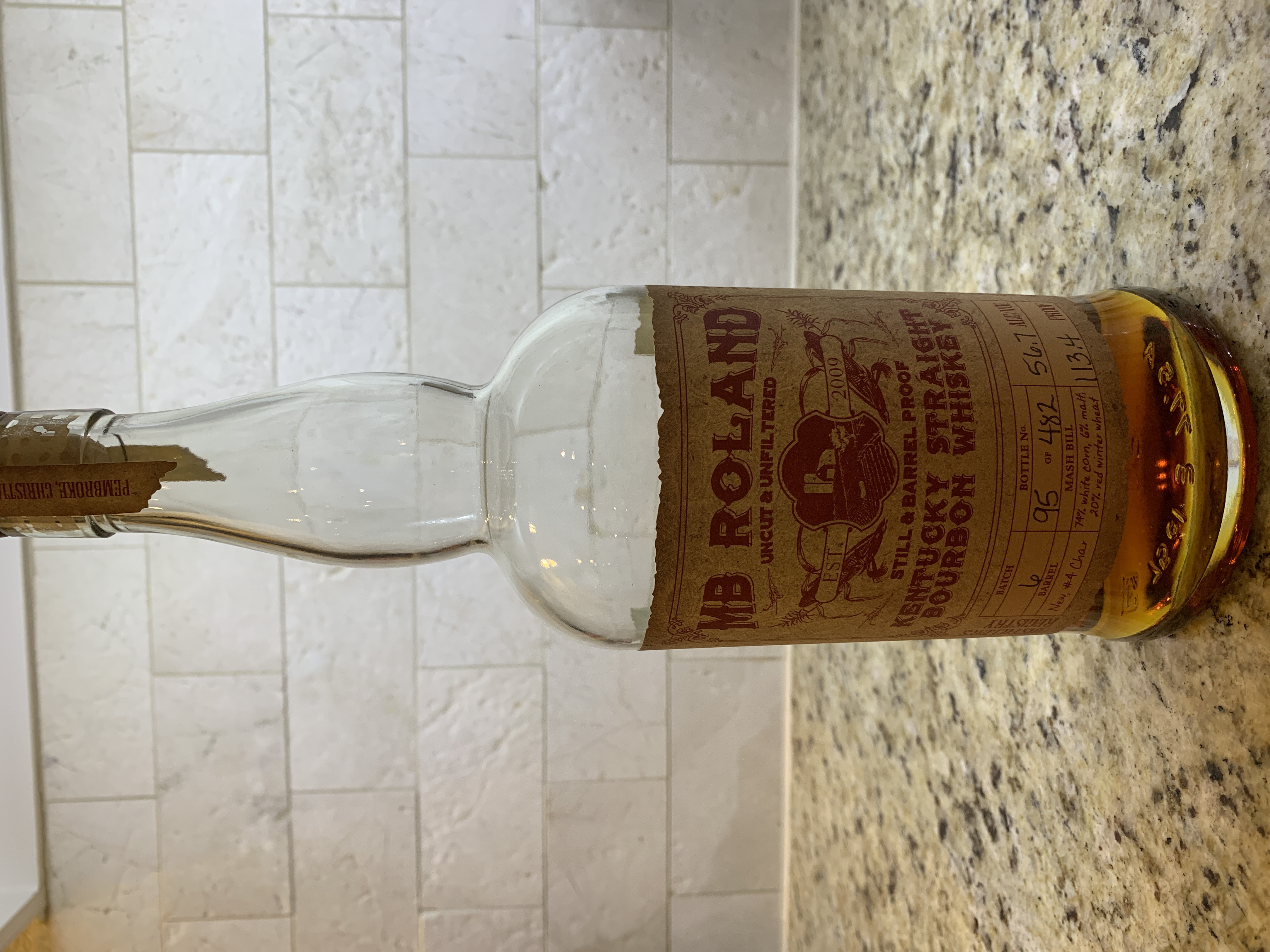 MB Roland Kentucky Straight Bourbon Whiskey (Wheated Mash)