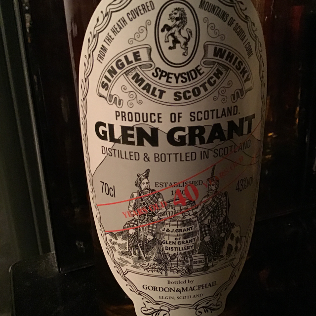 Glen Grant 40 Year Distillery Labels (Gordon & MacPhail)